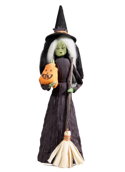 Halloween Witch Cornhusk Doll | Ritchie Cornhusk Dolls