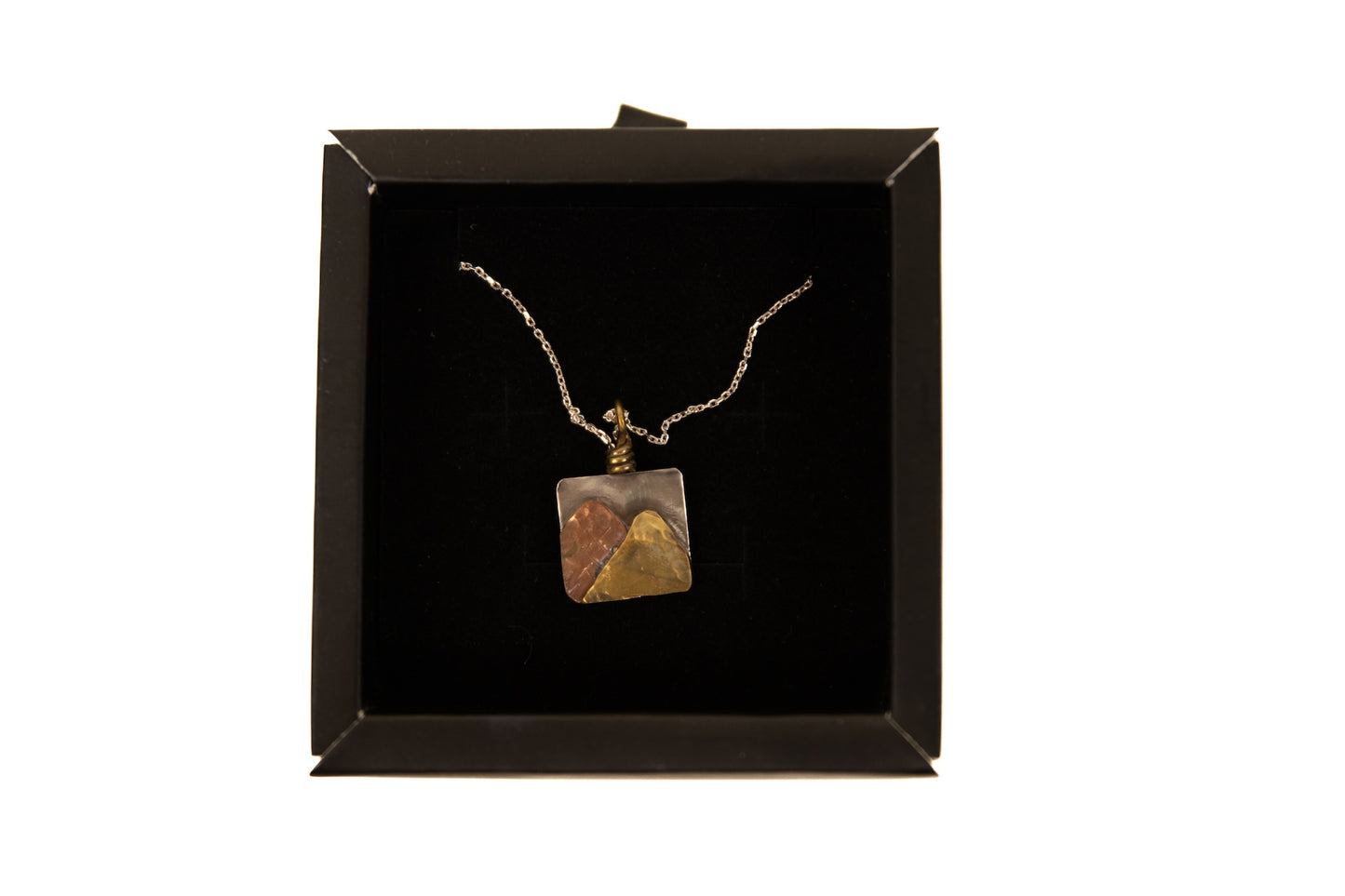Small Square Mountain Pendant Necklace | Appalachia's Daughter