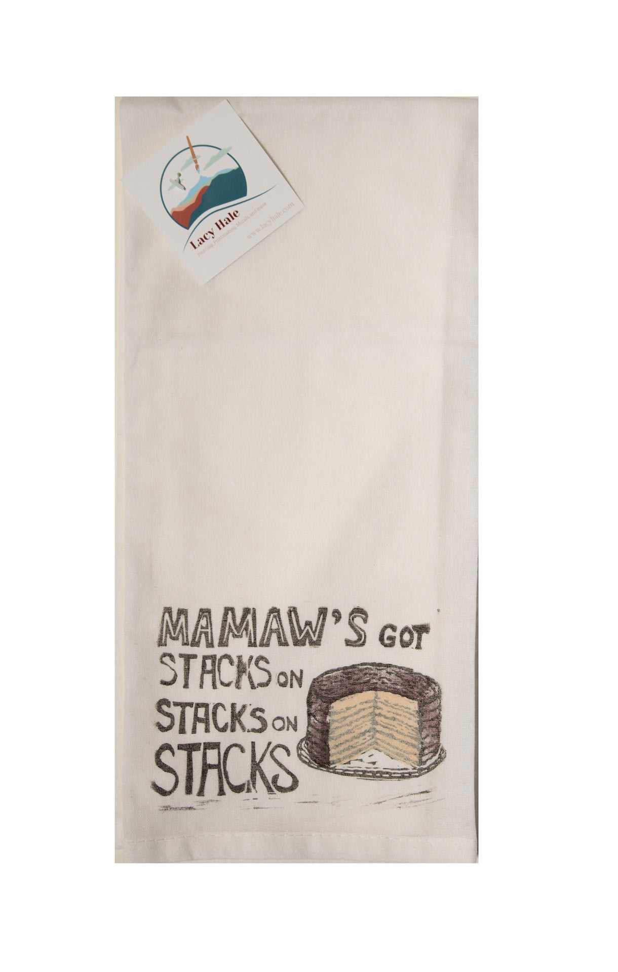 Stacks on Stacks Tea Towel | Lacy Hale