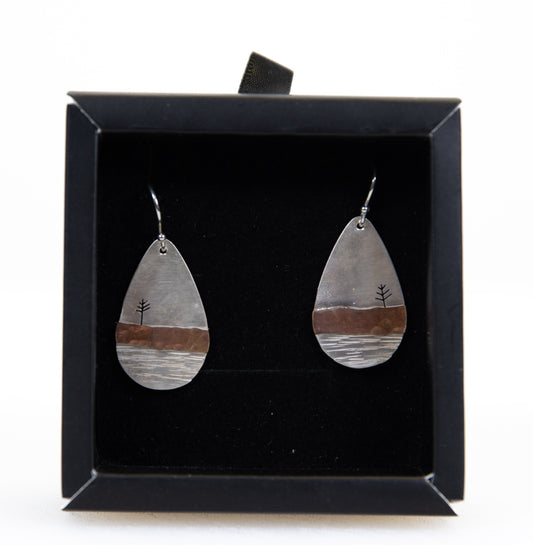 Long Teardrop Silver Earring | Appalachia's Daughter