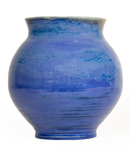 Blue Clay Vase F22 | Richard Kirk Banks