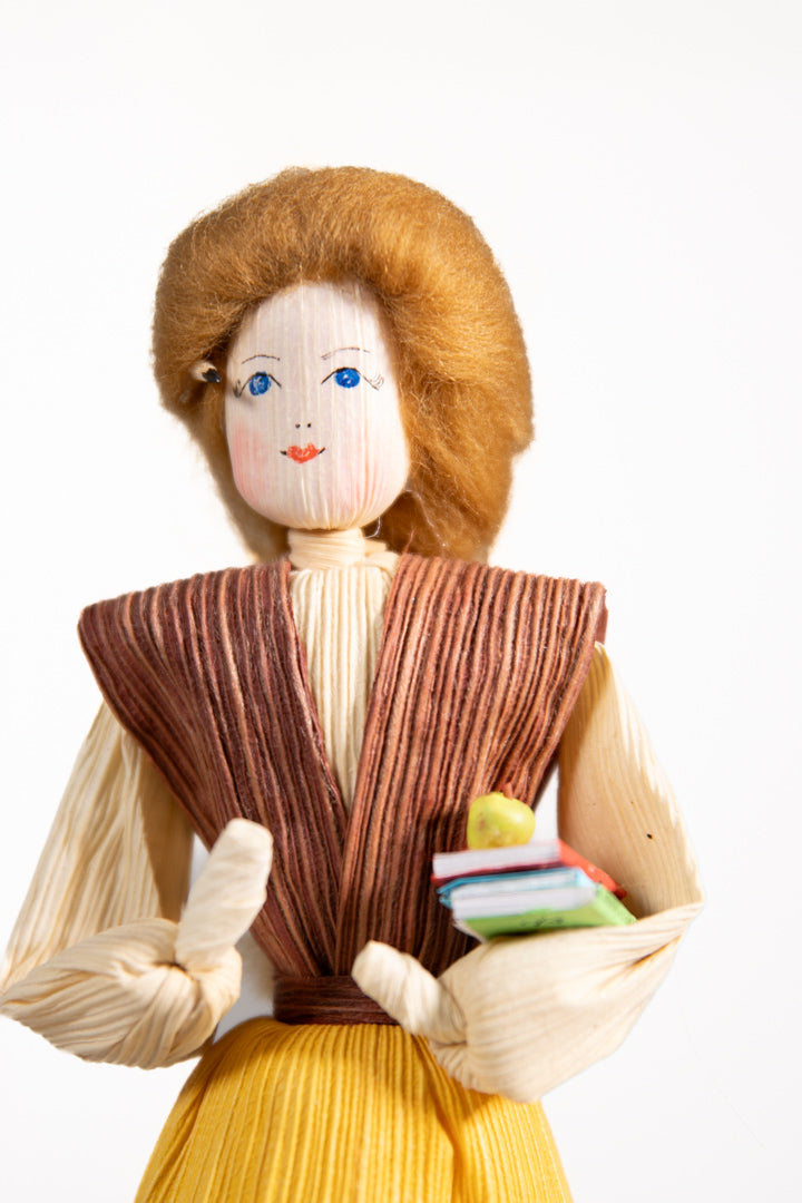 School Teacher Cornhusk Doll | Ritchie Cornhusk Dolls