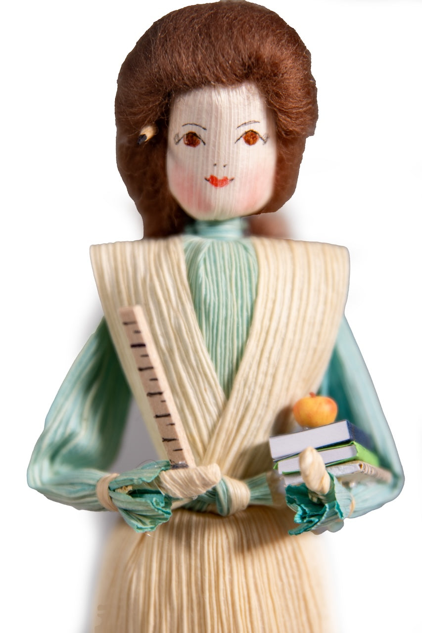 School Teacher Cornhusk Doll | Ritchie Cornhusk Dolls