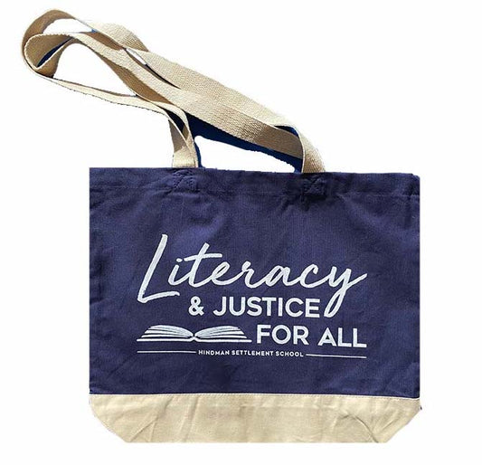 "Literacy & Justice For All" Tote Bag