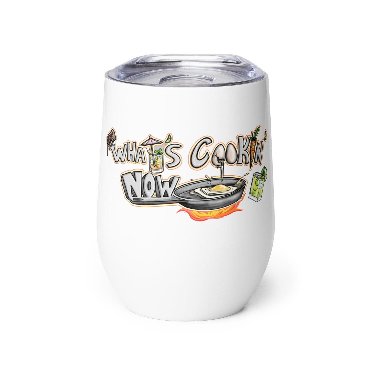 What's Cookin' Now! Wine Tumbler